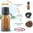 Mkd2 Rise Amber glass bottles with dropper / amber glass bottles 30ml with leak proof euro dropper and Black Cap. Best and Suitable to Store Essential Oils, Fragrances Homeopathy & Medicine (Set of 6)