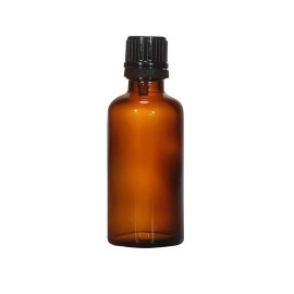 Mkd2 Rise Empty Amber Glass Bottle 50ml, Set of 6 with Leak Proof Euro Dropper Black Cap. Ideal to Store Essential Oils, Fragrances, Medicines, DIY Perfumes, Homeopathy & Refillable