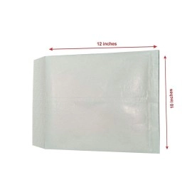 NSSP A4 size 12x10 inch cloth line courier cover set of 50pcs,courier envelopes,courier cover green,green envelopes for office letter document (Pack of 50)