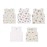 A toddler thing - Organic Cotton Muslin Button Jabla|Assorted Pack Of 5|Stylish & Comfortable Jabala|For Boys & Girls|Sleeveless Regular Fit Vest|Baby Products, white,Red,Blue,Green,yellow,violet