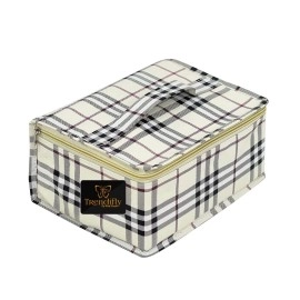 Trendifly Polyester Travel Toiletry Bag Pouch Makeup Cosmetics Kit Jewellery Organizer Jewelry Vanity Bag | Shoes Organiser | Medicine And Accessories Kit For Men Women Unisex 1 Set Of 3 Pouch