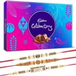 Astonished Retail Cadbury Celebration Pack with Set of 3 Rakhi - 027