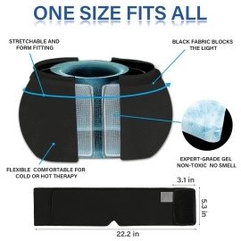 I-THERA-U Migraine Ice Head Wrap, Headache Relief Hat & Migraine Cap Cold Compress, Migraine Relief Cap for Headache Eyes Mask for Puffy Eyes, Tension, Sinus & Stress Relief