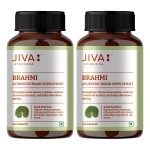 Jiva Brahmi Tablets - Mind Wellness - Strengthens Nervous System - 120 tablets - Pack of 2