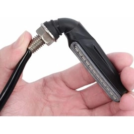 ELTRON TURBO ELT897 Original Waterproof SMD KTM Style Indicators 9 Led High Bright Universal for All Bikes Models Turn Signal Lights Motorcycle (Amber, Pack Of 4)