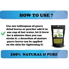 Diets Organics Guava Leaves Powder -100 G/Amrood Patti/Psidium Guajava Powder for Tea and Juice - 100 G pack of 2