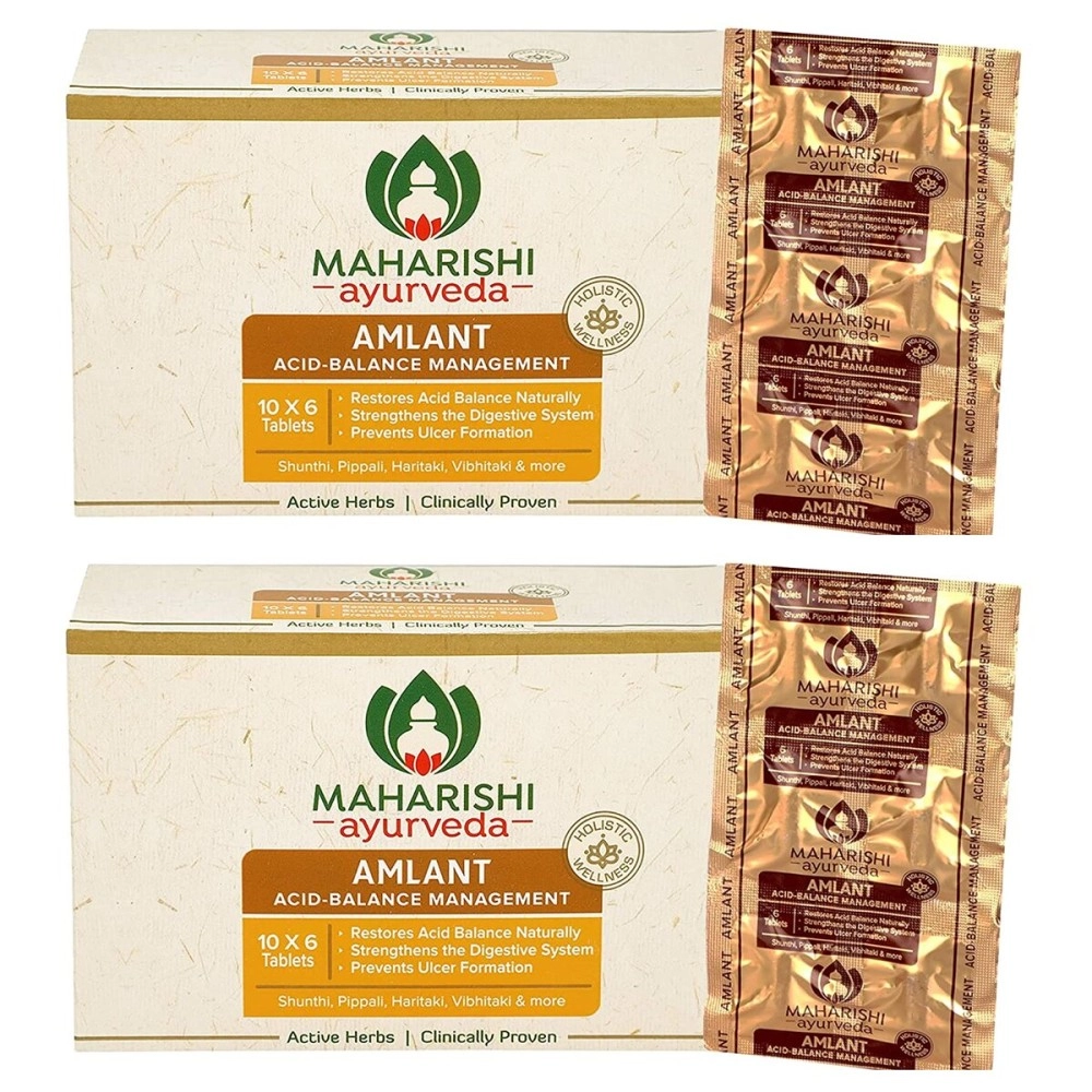 Maharishi Ayurveda Amlant For Acidity Heartburn Gas & Bloating Strengthens Digestive System Helps in reducing Acidity Recurrence Quick Relief from Acidity Clinically Proven Enriched with Haritaki and