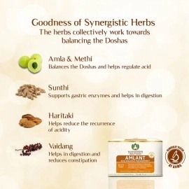 Maharishi Ayurveda Amlant For Acidity Heartburn Gas & Bloating Strengthens Digestive System Helps in reducing Acidity Recurrence Quick Relief from Acidity Clinically Proven Enriched with Haritaki and