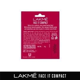 LAKM Nourishing,Smoothening Face It Compact, Coral, 9 G