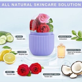 EPISKEY Ice Roller For Face, Ice Roller For Face Massager, Face Ice Roller To Enhance Skin Glow, Shrink & Tighten Pores, Puffy Eyes, Acne, Pimple, Facial Ice Roller, Unbreakable/Reusable (Multicolor)