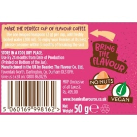 Beanies The Flavour Co Instant Coffee - Toasted Marshmallow, 50g |Low Calorie, Sugar Free|