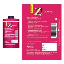Z Magnetism Classic Deodorizing Talcum Powder for Men | Signature Woody & Musky Fragrance | Fights Body Odor & Ensures Long Lasting Freshness | Suitable for All Skin Types - 200g