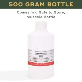 BRM Chemicals Phenoxyethanol - 500 Grams For Soap Making, Shampoo, Cosmetics, Moisturizer, Lotion Making, Domestic Use & Diy Personal Care For Face, Hair, Skin & Body (Pack Of 1)