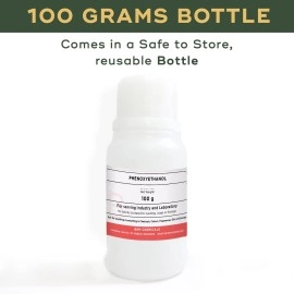 BRM Chemicals Phenoxyethanol - 100 Grams For Soap Making, Shampoo, Cosmetics, Moisturizer, Lotion Making, Domestic Use & Diy Personal Care For Face, Hair, Skin & Body (Pack Of 1)