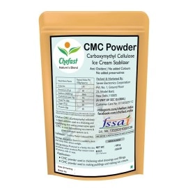 Chefast Combo of (100gm x 2) CMC Powder and GMS Powder, CMC and GMS for Making Soft, Smooth and Creamy Ice Creams & Instant Cake Premix (200 gm total)