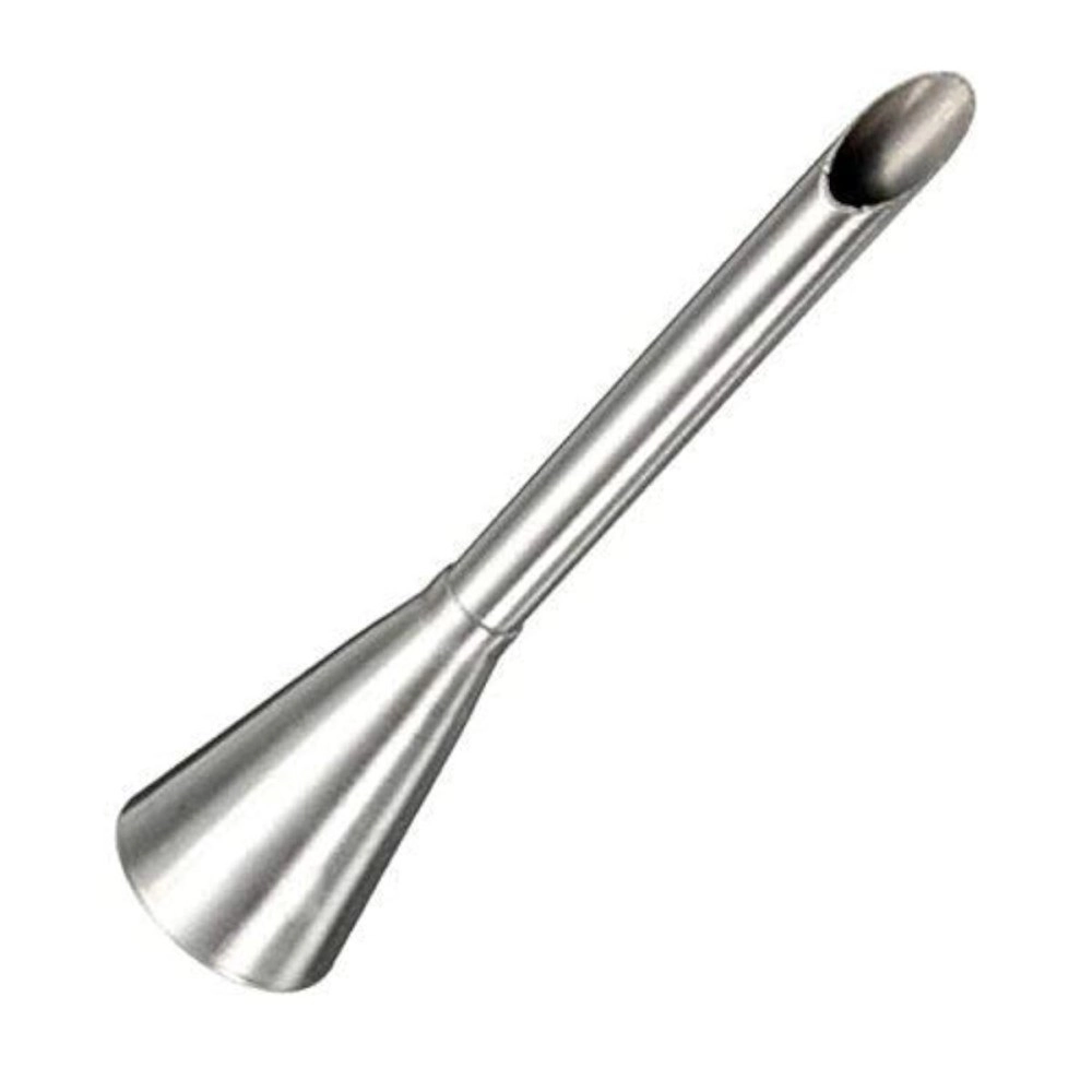 Perfect Pricee Cream Icing Piping Nozzle Tip Stainless Steel, Chocolate Filling Nozzle for Pasty, Puff, Cream Roll, Doughnut, Cupcake, Fondant Cake Decorating Long Bakeware Tip 6mm Nozzle