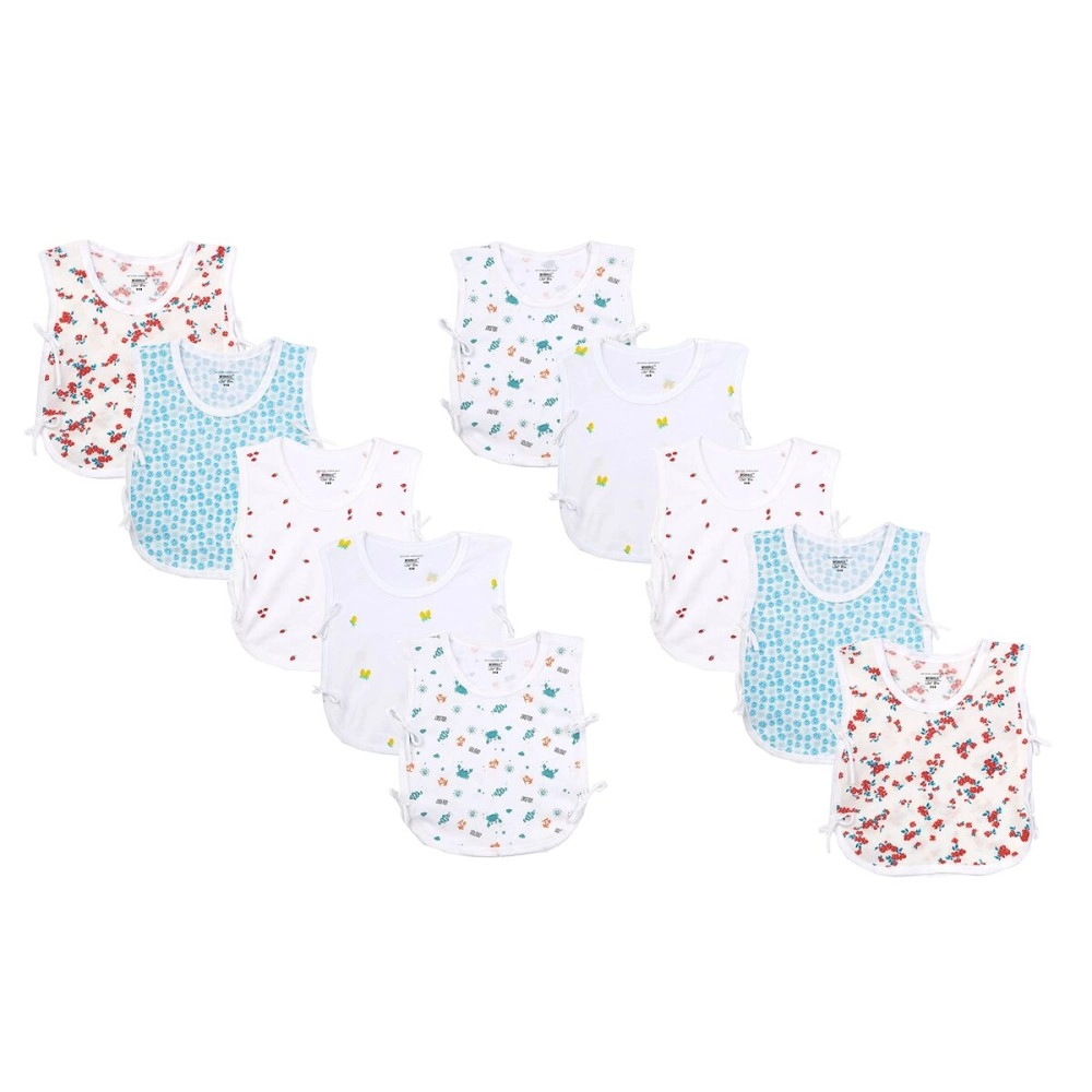 Wearville New Born Baby Boy\'s & Baby Girls jabla Clothing Top Set(Multicolored),Pack of 10,, Multicolour, 0-3 M