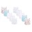 Wearville New Born Baby Boy\'s & Baby Girls jabla Clothing Top Set(Multicolored),Pack of 10,, Multicolour, 0-3 M