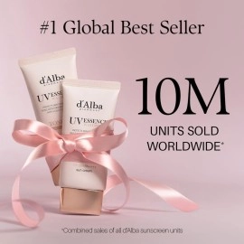 d\'alba Piedmont Italian White Truffle Waterfull Tone-up Sunscreen, pure and Vegan hybrid pink tinted moisturizer, glow and brightening sunscreen, gentle and safe use sunscreen