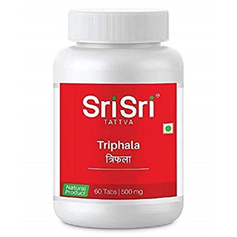 Sri Sri Ayurveda Tattva Triphala 500Mg Tablet - 60 Count (Pack 3)(Ayurveda-97)