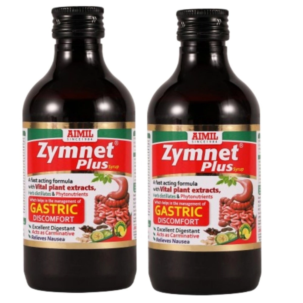 AIMIL Zymnet Plus Syrup - 200ml (Pack of 2)