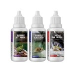 aqua nature Aquanature Special Combo Turtle Eye Drops,Turtle Calcium&Turtle Vitamin Drop For Swollen Infected Eye&For Strong Shell&Provide Calcium Vitamins Minerals Healthy Turtle Healthcare (30Ml)