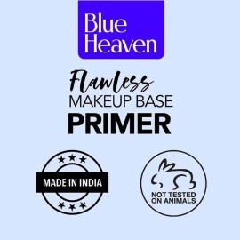Blue Heaven Flawless Makeup Base Primer | Smooth & Long-Lasting Base | Pores & Fine Lines Minimizer Primer for Face makeup | Silk Matte Finish | Non-Greasy and Oil-Free | Silicon Gel-Based Infused