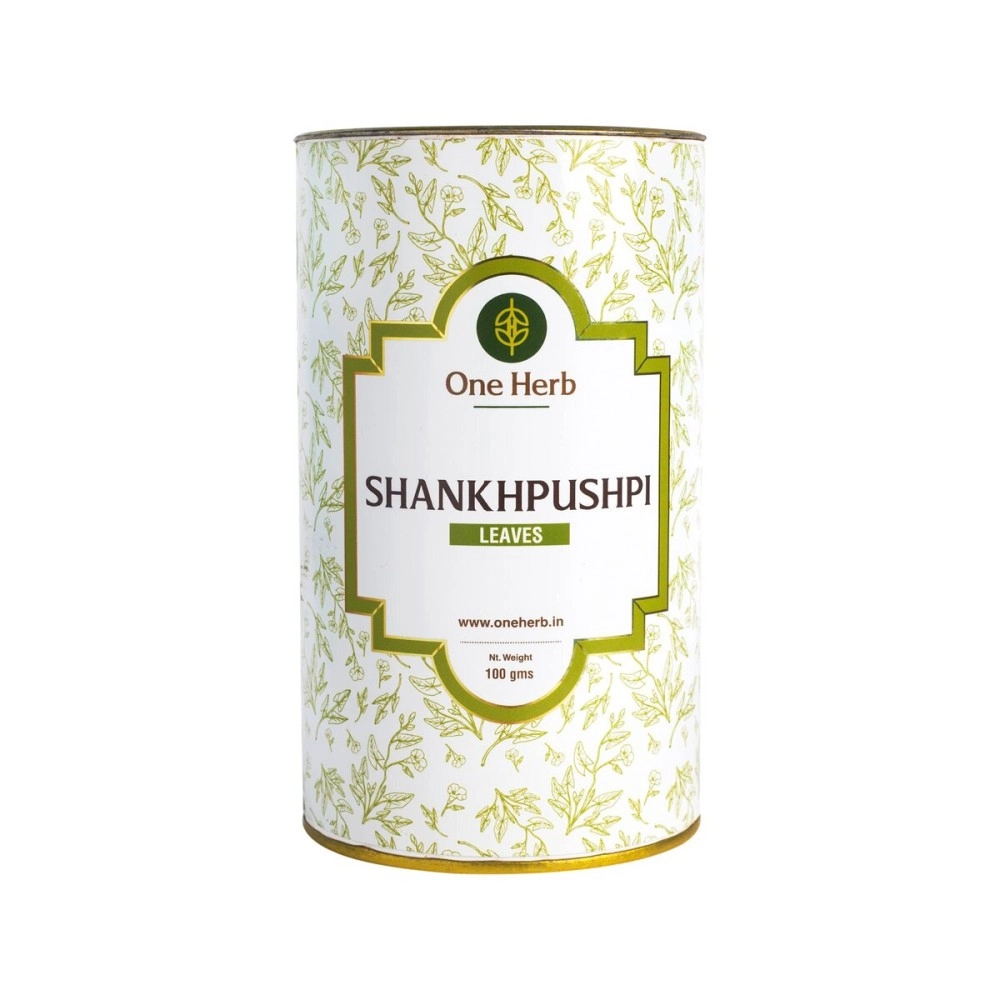 One Herb - Shankhpushpi Tea 100g, Superherb for Memory & Sleep, Helps with Headache, Herbal Tea, Caffeine Free