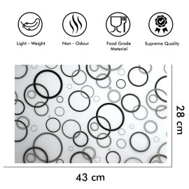 Yellow Weaves Combo of Fridge Top Cover,1 Handle Covers 4 Fridge Mats Color Black Grey, 6 Piece set