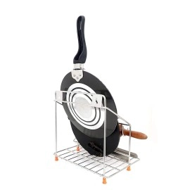 CR18 COLLECTION Chakla Belan and Tawa Stand for Kitchen 100% RustFree Stainless Steel Rolling Pin Board Holder Wall Mount Stand 4 in1 Holder, Floating Shelves, Floating Shelf