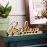 Purestory Tabletop Freestanding Believe Sign,Decorative Metal Words Home Decor,Bedroom Kitchen Living Room Table Centerpiece Words.Decorative Metal Word Signs - Believe - Gold