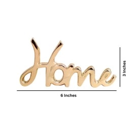 Purestory Tabletop Freestanding Home Sign,Decorative Metal Words Home Decor,Bedroom Kitchen Living Room Table Centerpiece Words.Decorative Metal Word Signs - Home - Gold