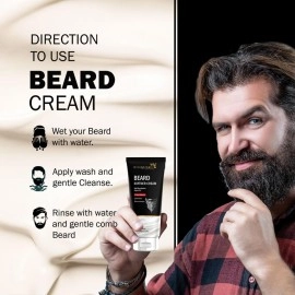 7 Days Beard Softener Cream - 100g - Softens and nourishes your beard without Sulphates or Parabens, Long lasting moisturization and shine for a nourished, itch-free beard