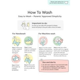 SuperBottoms Freesize UNO Cloth Diapers for Babies 3M - 3Y l 2 Shell with 2 Inserts l Washable & Reusable Diaper.