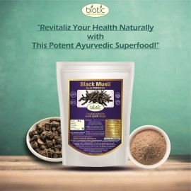 Biotic Natural Black Musli Powder - Kali Musli Powder - Curculigo orchioides - 50 gm
