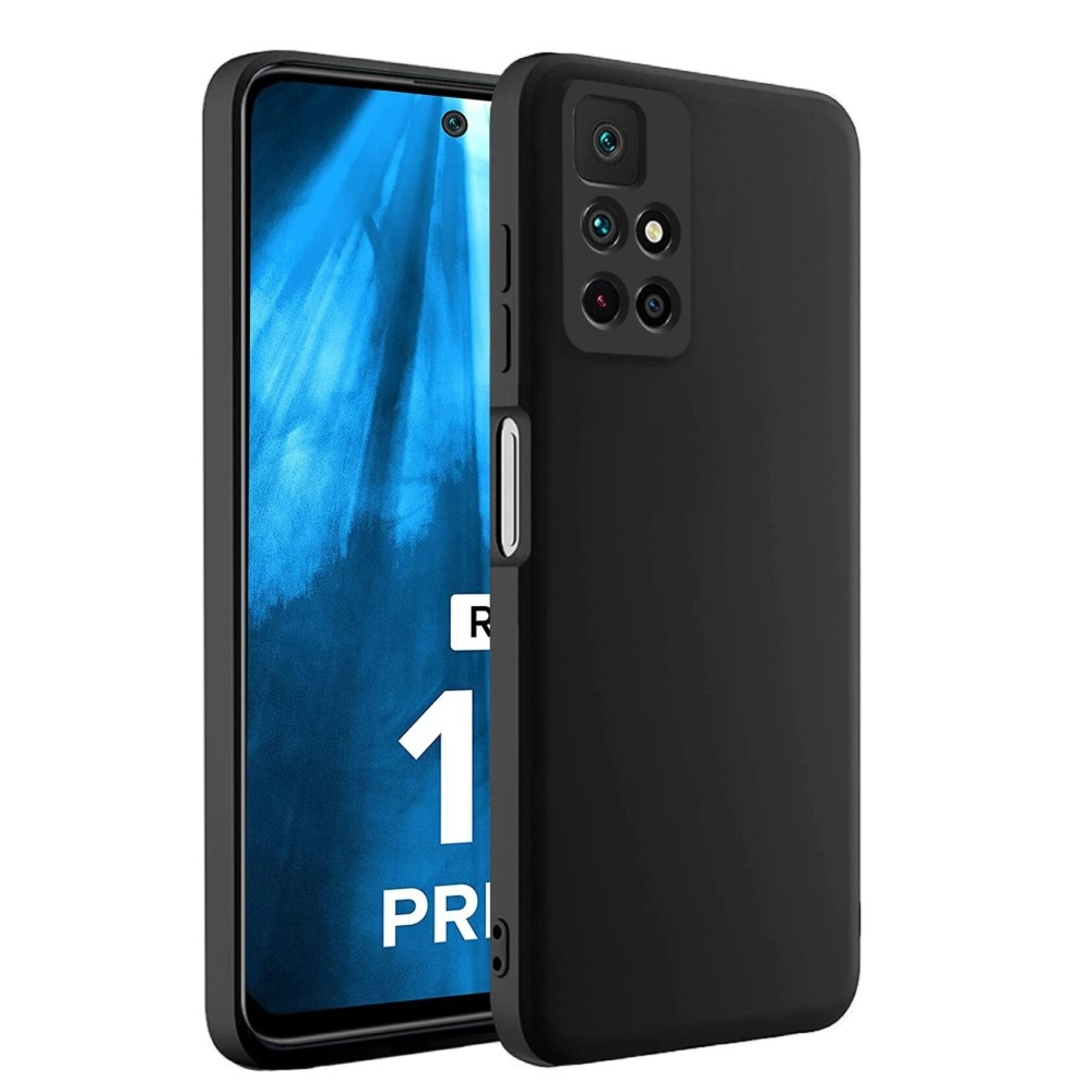 Winble Back Case Cover for Mi Redmi 10 Prime Back Cover Case Camera Protection Soft Silicon Protective Back Cover Designed for Mi Redmi 10 Prime (Black)