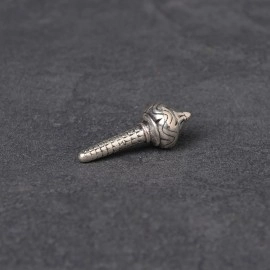 DHRUVS COLLECTION Pure Silver Hindu Religious Lord Hanuman,Bajrang Bali Gadha for Pooja, Temple Decor & Gifting Purpose - Small Size