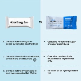 The Whole Truth - Energy Bars | SUPERSAVER Pack All-Flavours | Pack of 10 x 40g | Dairy Free & Sugarfree | No Artificial Sweeteners | No Preservatives | All Natural | Healthy Snack