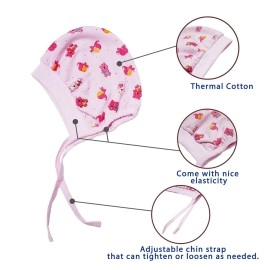 CUTE LANDINGS 0-3/3-6/6-9/9-12/12-18 & 18-24 Months New Born Baby Girls & Boys Finest Hosiery Cotton Double Layer Knot Caps Set/Infant/Hat/Toppi/Kan Topi/Clothes (Pack of 3) Multicolour