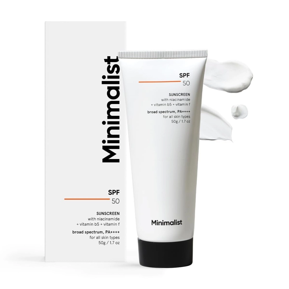 Minimalist Sunscreen SPF 50 PA++++ | Clinically Tested in US (In-Vivo) | Lightweight with Niacinamide| No White Cast | Broad Spectrum Face Sunscreen | For Women & Men