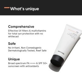 Minimalist Sunscreen SPF 50 PA++++ | Clinically Tested in US (In-Vivo) | Lightweight with Niacinamide| No White Cast | Broad Spectrum Face Sunscreen | For Women & Men