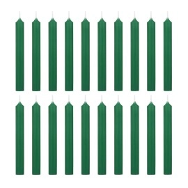 PROSPERRO LUMO by Parkash Wax Candles Chime Candles Set of 20 | Ritual Spell Candle | Unscented (Green)