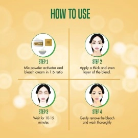 NATURES ESSENCE - Advanced Gold Cream Bleach, 210g