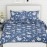 haus & kinder 100% Cotton Bed Sheet for King Size Bed, 1 King Size Bedsheet Cotton (108 x 108 Inches) with 2 Pillow Covers | 186 TC Bedsheet for Double Bed King Size Spanish Floral Patio (Blue)