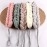 ELECSA? Stretchable Long Braided Back Scrub Scrubber Exfoliating Loofah Bath Multicolored Pack Of 5