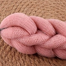 ELECSA? Stretchable Long Braided Back Scrub Scrubber Exfoliating Loofah Bath Multicolored Pack Of 5