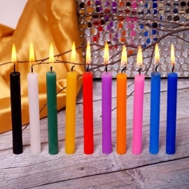 PROSPERRO LUMO by Parkash Candles Chime Candles Set of 20 | Ritual Spell Candle | Unscented, Multicolour, Wax