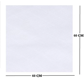 Mothers Choice White Muslin Cloth Square Plane Nappies/Reusable Washable Cotton Diapers for New Born Baby Boy and Baby Girl, 60 X 60 CM - Pack of 6