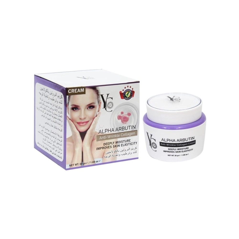 YC Alpha Arbutin Anti-Wrinkle Collagen Cream 50 gr YC638 (Pack of 1)