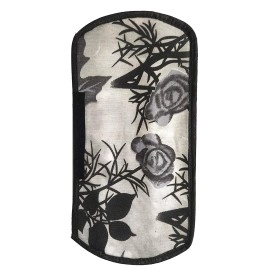 Factcore Kitchen Combo Fridge Top Cover, Oven Cover 1 Piece,2 Piece Fridge Handle Cover, 3 Pcs Fridge Mats (Black Classic), (Set of 7 Piece) (Black Branch Oven Combo)